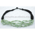 Collier de pierres précieuses à perles d&#39;aventurine verte